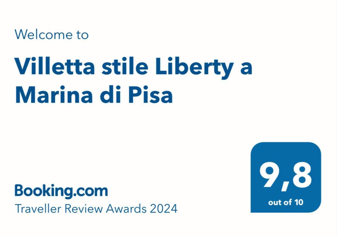 Villetta Stile Liberty A Marina Di Pisa Eksteriør billede